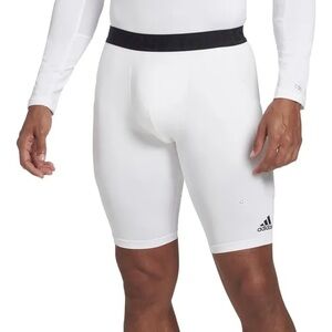 Adidas White and Black Athletic Shorts